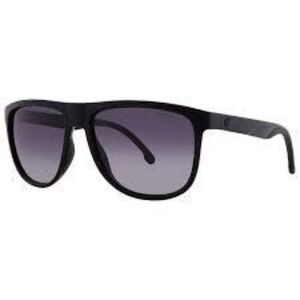 Carrera Sunglasses 5003 Unisex Black Plastic Frame & Gray Lenses Oversized NEW